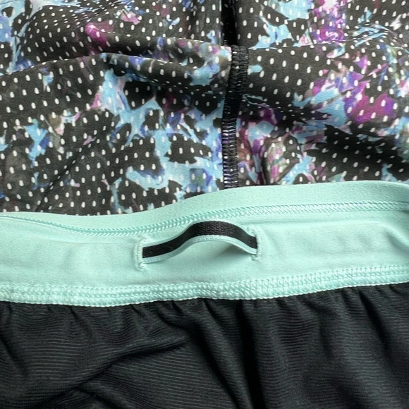 Lululemon Womens Split Second Short In Floral Sport Tranquil Blue Multi Size 6 - Picture 7 of 11